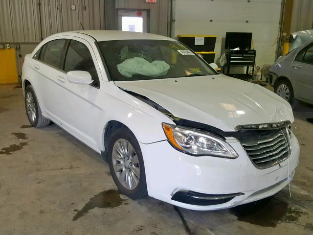 1C3CCBAB6DN734106 - 2013 CHRYSLER 200 LX WHITE photo 1