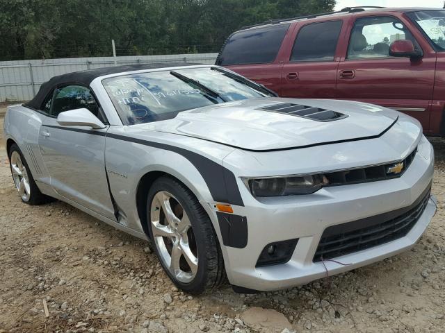 2G1FK3DJ9E9279804 - 2014 CHEVROLET CAMARO 2SS SILVER photo 1