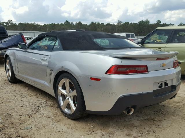 2G1FK3DJ9E9279804 - 2014 CHEVROLET CAMARO 2SS SILVER photo 3