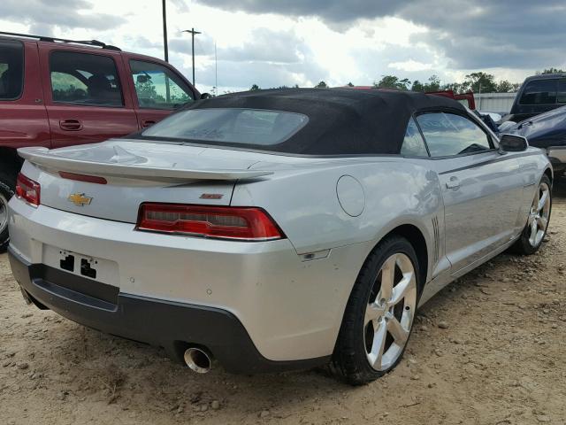 2G1FK3DJ9E9279804 - 2014 CHEVROLET CAMARO 2SS SILVER photo 4