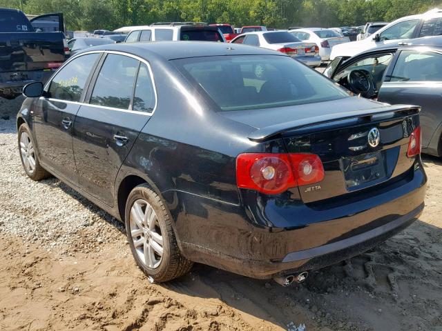 3VWEF71K57M159288 - 2007 VOLKSWAGEN JETTA WOLF BLACK photo 3