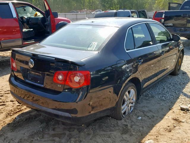 3VWEF71K57M159288 - 2007 VOLKSWAGEN JETTA WOLF BLACK photo 4