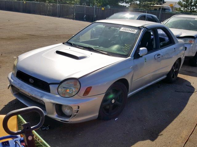 JF1GD29633G512374 - 2003 SUBARU IMPREZA WR SILVER photo 2