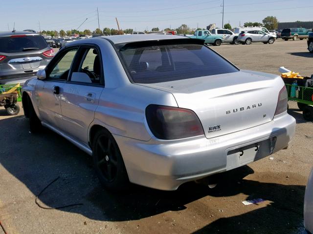 JF1GD29633G512374 - 2003 SUBARU IMPREZA WR SILVER photo 3