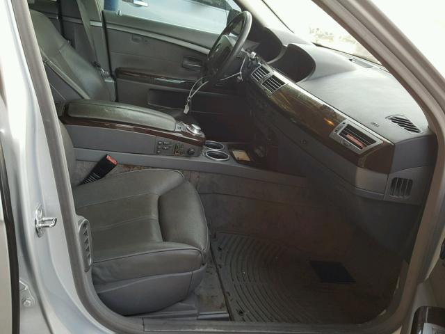 WBAGN63594DS55820 - 2004 BMW 745 LI SILVER photo 5