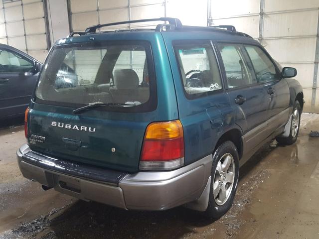 JF1SF6554XH729201 - 1999 SUBARU FORESTER S GREEN photo 4