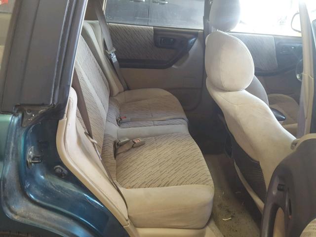 JF1SF6554XH729201 - 1999 SUBARU FORESTER S GREEN photo 6