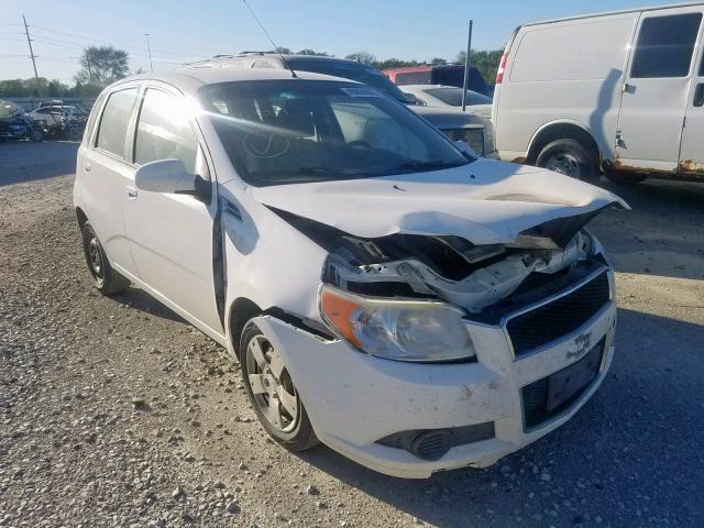 KL1TD66E59B682339 - 2009 CHEVROLET AVEO LS WHITE photo 1