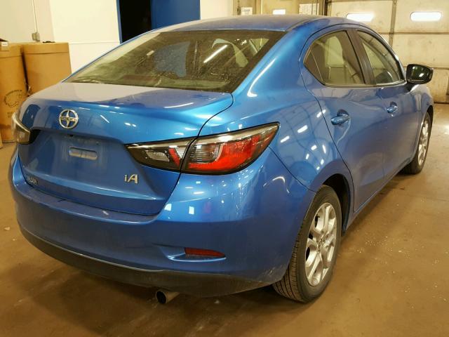 3MYDLBZV2GY111203 - 2016 TOYOTA SCION IA BLUE photo 4