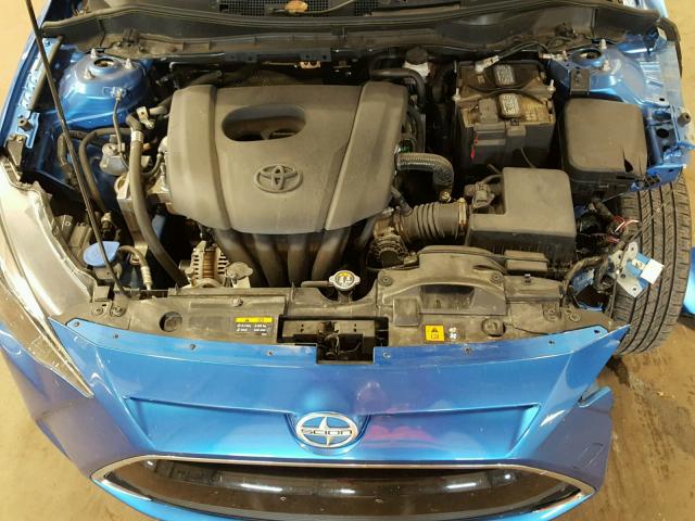 3MYDLBZV2GY111203 - 2016 TOYOTA SCION IA BLUE photo 7