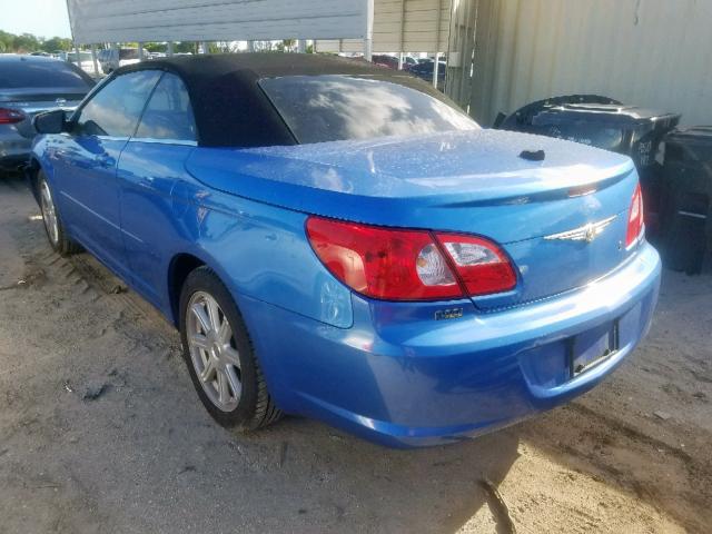 1C3LC55R48N223668 - 2008 CHRYSLER SEBRING TO BLUE photo 3