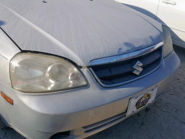 KL5JD56Z06K339288 - 2006 SUZUKI FORENZA GRAY photo 9