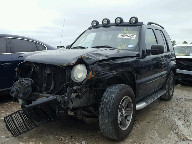 1J8GK38K33W600599 - 2003 JEEP LIBERTY RE BLACK photo 2