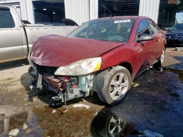 1G2ZH57N184134605 - 2008 PONTIAC G6 GT RED photo 2