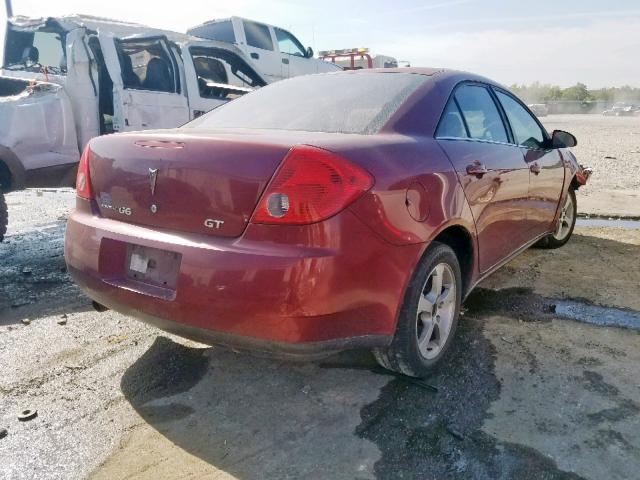 1G2ZH57N184134605 - 2008 PONTIAC G6 GT RED photo 4