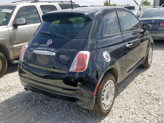 3C3CFFAR1FT555678 - 2015 FIAT 500 POP BLACK photo 4