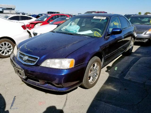 19UUA5667YA019742 - 2000 ACURA 3.2TL BLUE photo 2