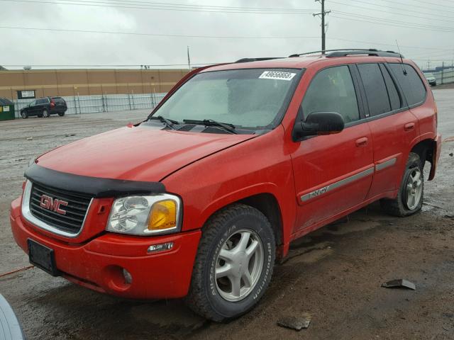 1GKDT13S222263162 - 2002 GMC ENVOY RED photo 2