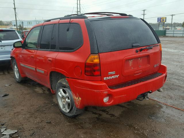 1GKDT13S222263162 - 2002 GMC ENVOY RED photo 3