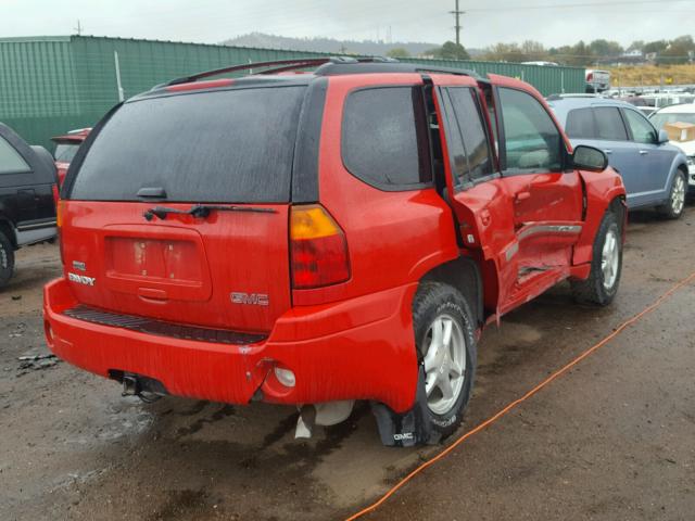 1GKDT13S222263162 - 2002 GMC ENVOY RED photo 4