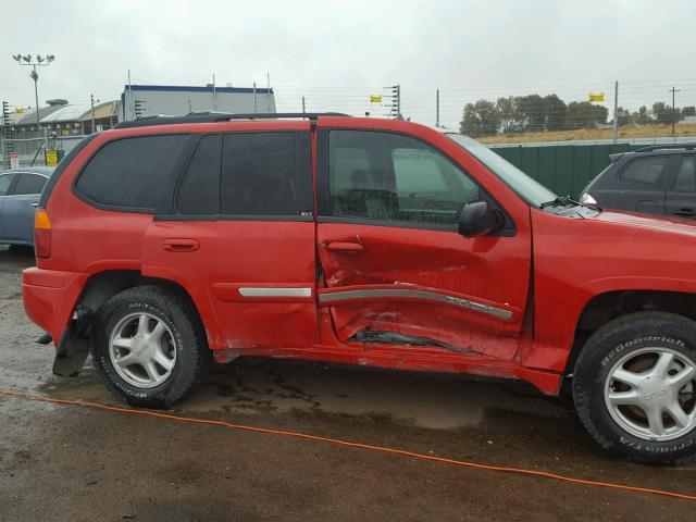 1GKDT13S222263162 - 2002 GMC ENVOY RED photo 9