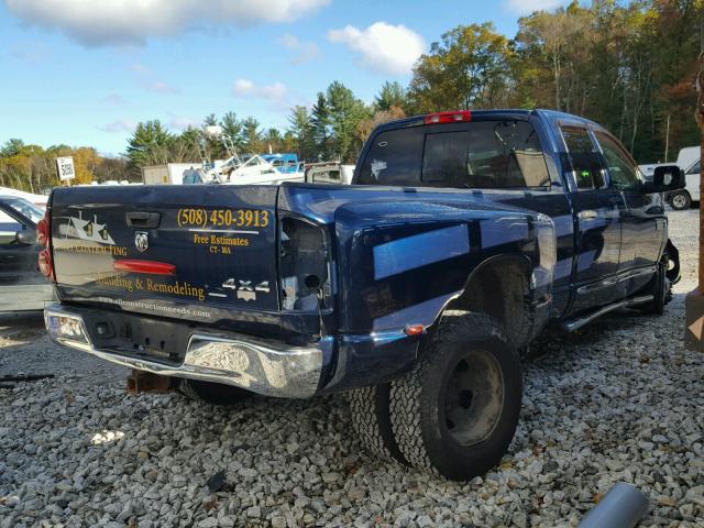 3D3MX48A67G784165 - 2007 DODGE RAM 3500 S BLUE photo 4