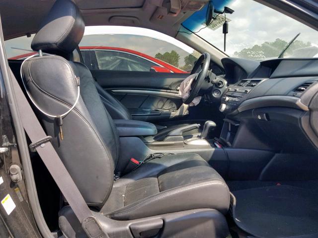 1HGCS2B84BA007862 - 2011 HONDA ACCORD EXL BLACK photo 5