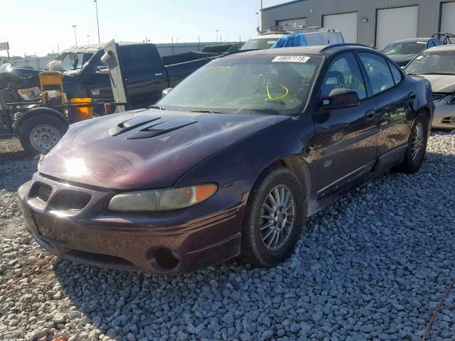 1G2WP52K02F256466 - 2002 PONTIAC GRAND PRIX PURPLE photo 2