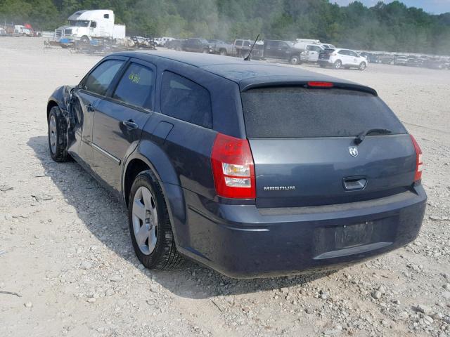 2D8FV47T18H219948 - 2008 DODGE MAGNUM BLUE photo 3