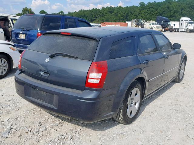 2D8FV47T18H219948 - 2008 DODGE MAGNUM BLUE photo 4