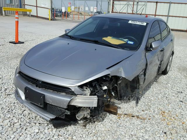 1C3CDFBB4FD299484 - 2015 DODGE DART SXT GRAY photo 2