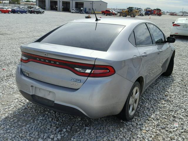 1C3CDFBB4FD299484 - 2015 DODGE DART SXT GRAY photo 4