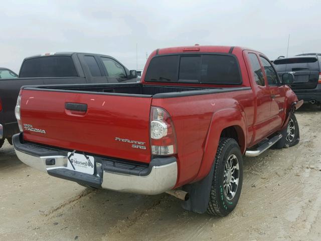 5TETX62N19Z668214 - 2009 TOYOTA TACOMA PRE RED photo 4