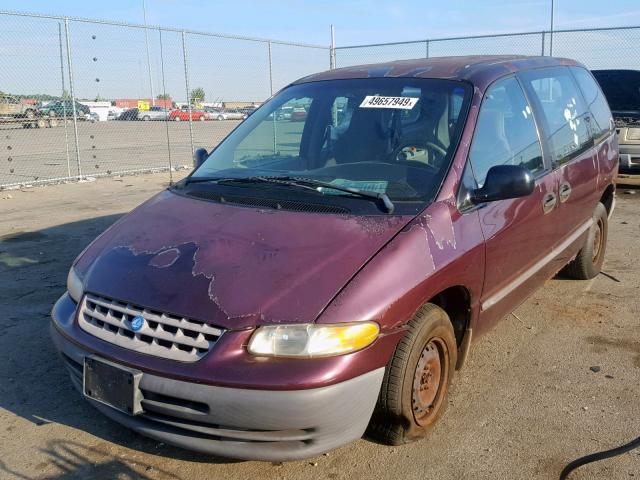 2P4FP25B1XR255859 - 1999 PLYMOUTH VOYAGER PURPLE photo 2
