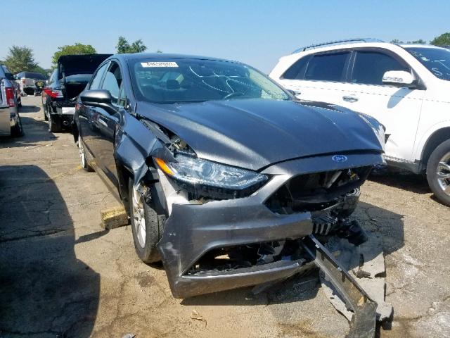 3FA6P0G75HR240073 - 2017 FORD FUSION S GRAY photo 1