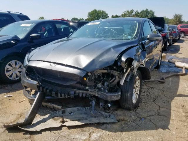 3FA6P0G75HR240073 - 2017 FORD FUSION S GRAY photo 2