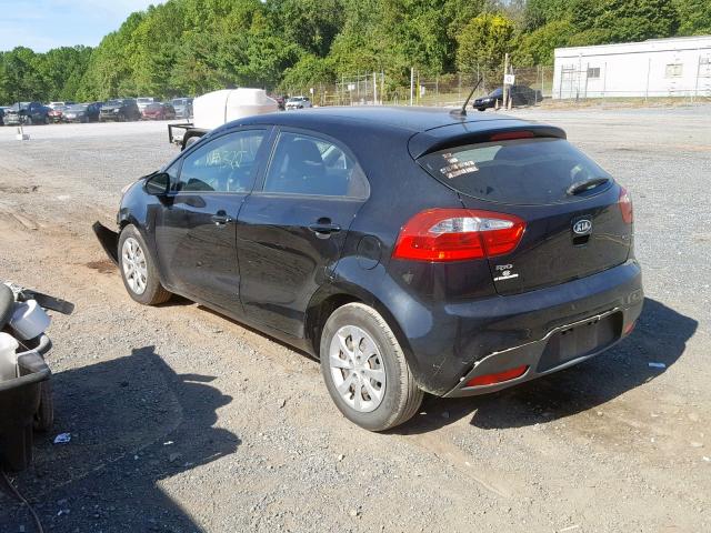 KNADN5A34C6069085 - 2012 KIA RIO EX BLACK photo 3