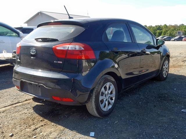 KNADN5A34C6069085 - 2012 KIA RIO EX BLACK photo 4