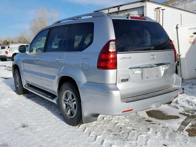 JTJBT20X180167551 - 2008 LEXUS GX 470 SILVER photo 3