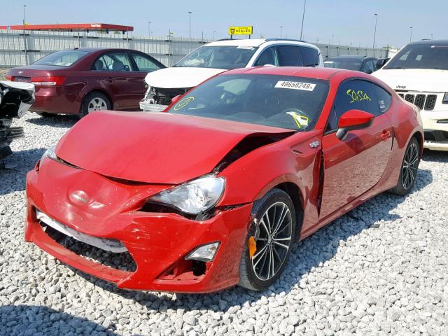 JF1ZNAA10D2704561 - 2013 TOYOTA SCION FR-S RED photo 2