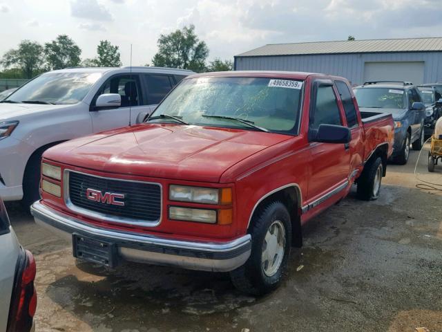 1GTEC19R8VE537262 - 1997 GMC SIERRA C15 RED photo 2