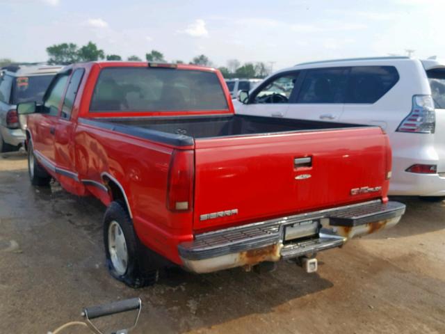 1GTEC19R8VE537262 - 1997 GMC SIERRA C15 RED photo 3