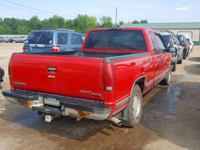 1GTEC19R8VE537262 - 1997 GMC SIERRA C15 RED photo 4