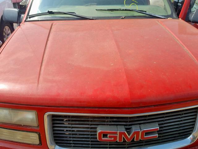 1GTEC19R8VE537262 - 1997 GMC SIERRA C15 RED photo 7