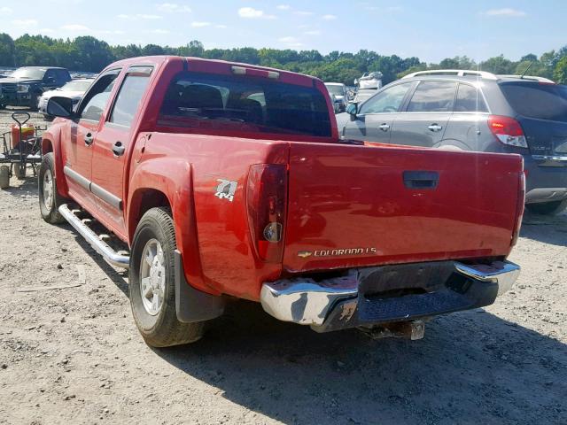 1GCDT136358159277 - 2005 CHEVROLET COLORADO RED photo 3