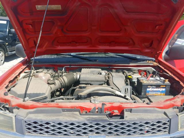 1GCDT136358159277 - 2005 CHEVROLET COLORADO RED photo 7