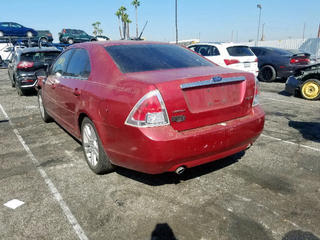 3FAHP08118R157162 - 2008 FORD FUSION SEL RED photo 3