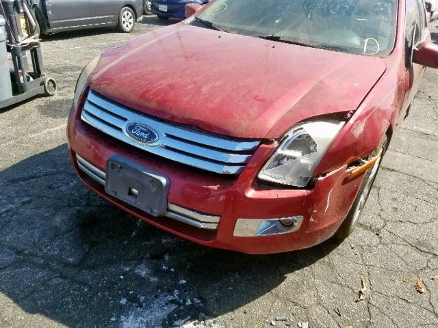 3FAHP08118R157162 - 2008 FORD FUSION SEL RED photo 9