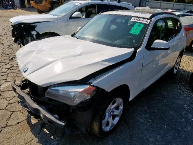 WBAVM1C50EVW55015 - 2014 BMW X1 SDRIVE2 WHITE photo 2