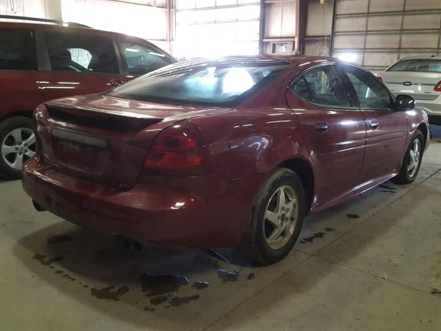 2G2WP522441300804 - 2004 PONTIAC GRAND PRIX RED photo 4